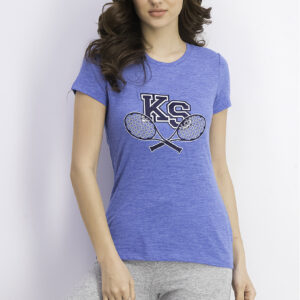 Womens Embroidered Logo Tee Blue