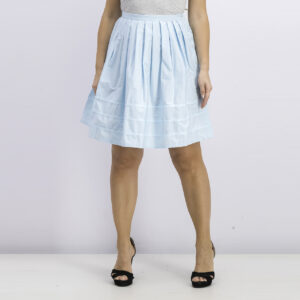 Womens Fashion Pleated Skirt Light Blue
