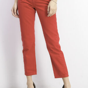 Womens Five Pocket Style Skinny Jeans Red