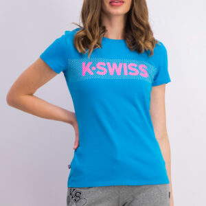 Womens Graphic Short Sleeve Tee Blue/Pink
