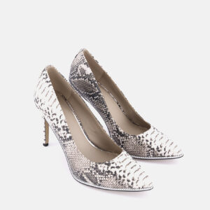 Womens Harleigh Snake-Print Leather Pumps Natural