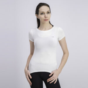 Womens HeatGear Armour T-Shirt White