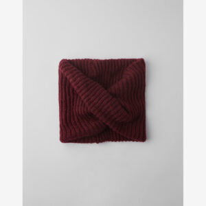 Womens Knitted Scarves Maroon