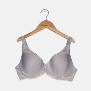 Womens Lightly Padded Underwired Flexicup Spacer Bra Grey