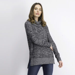 Womens Longsleeve Tunic Sweater Grey