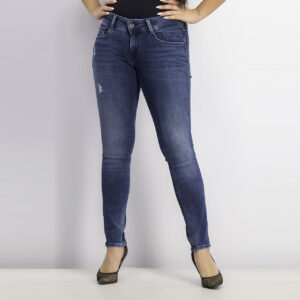 Womens Low Rise Skinny Scarlett Jeans Blue