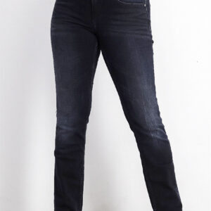 Womens Mid Rise Straight Sandy Jeans Navy