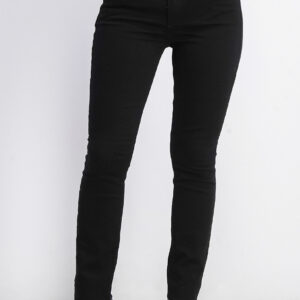 Womens Mid Rise True Skinny Jeans Black