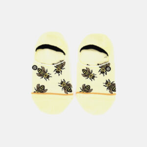 Womens One Pair Buzzchill Super Invisible Sock Yellow