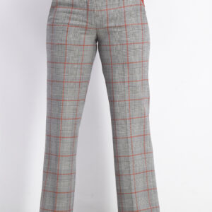 Womens Plaid Pants Grey/Red