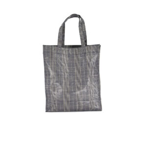 Womens Plaid Pattern Shopper Bag 41.5 H x 37 L x 13.5 W cm Grey Combo