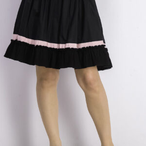 Womens Pleated Mini Skirt Black