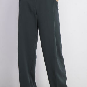 Womens Pleated Trouser Pants Green