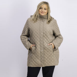 Womens Plus-Size Classic Quilted Jacket Owl
