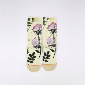 Womens Pressed Not Stressed Socks Off White