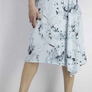 Womens Print A-Line Skirt Impression Wisper