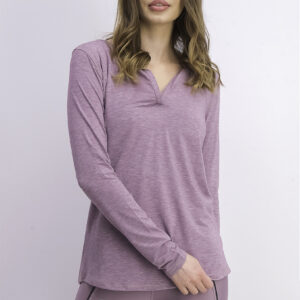 Womens Recovery Long Sleeves Top Mauve