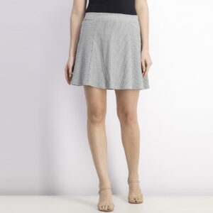 Womens Ribbed Skirt Grey