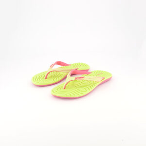 Womens Rider Smoothie IV Slipper Lime Green/Pink