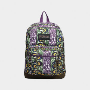 Womens Right Pack Printed Backpack 40 H X 31 L x 11 W cm Purple/Green Combo