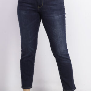 Womens Rockstar Mid Rise Ankle Length Jeans Navy Blue