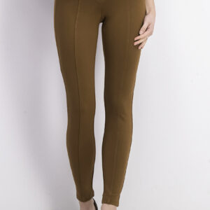 Womens Seam-Front Ponte-Knit Legging Roasted Spice