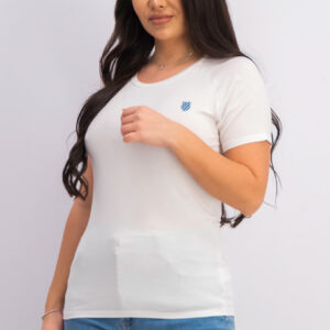 Womens Short Sleeve Slim Fit T-shirt White