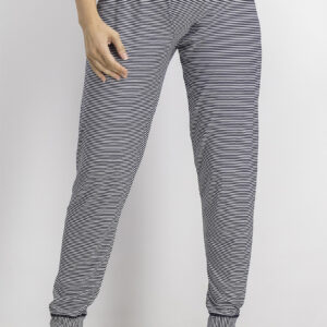Womens Stripe Sleepwear Pants Navy/White