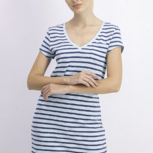 Womens Striped Dress Blue/Navy