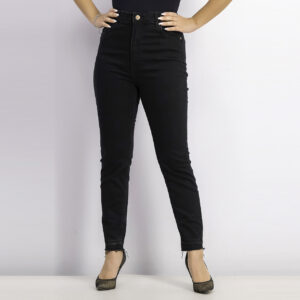 Womens Super High Rise Skinny Jeans Black