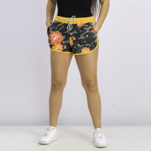 Womens X Sue Tsai Active Shorts Olive/Orange