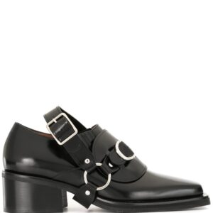 Y/Project slingback strap monk shoes - Black