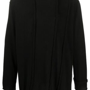 Yohji Yamamoto exposed-seam sweater - Black