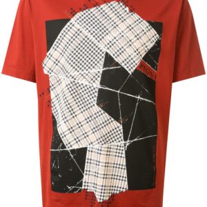 Z Zegna houndstooth detailed T-shirt - Red